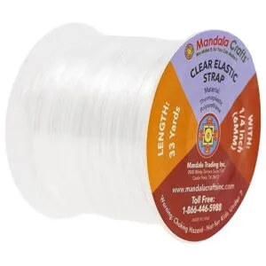 Mandala Crafts Elástico transparente ligero de 14 pulgada_2
