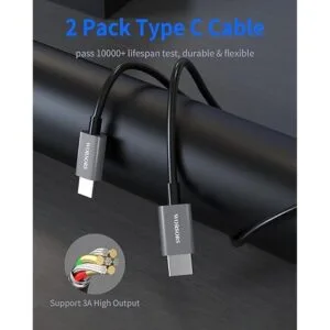 Cargador dual USB C para automóvil 60 W PD 30 W 30 W_7