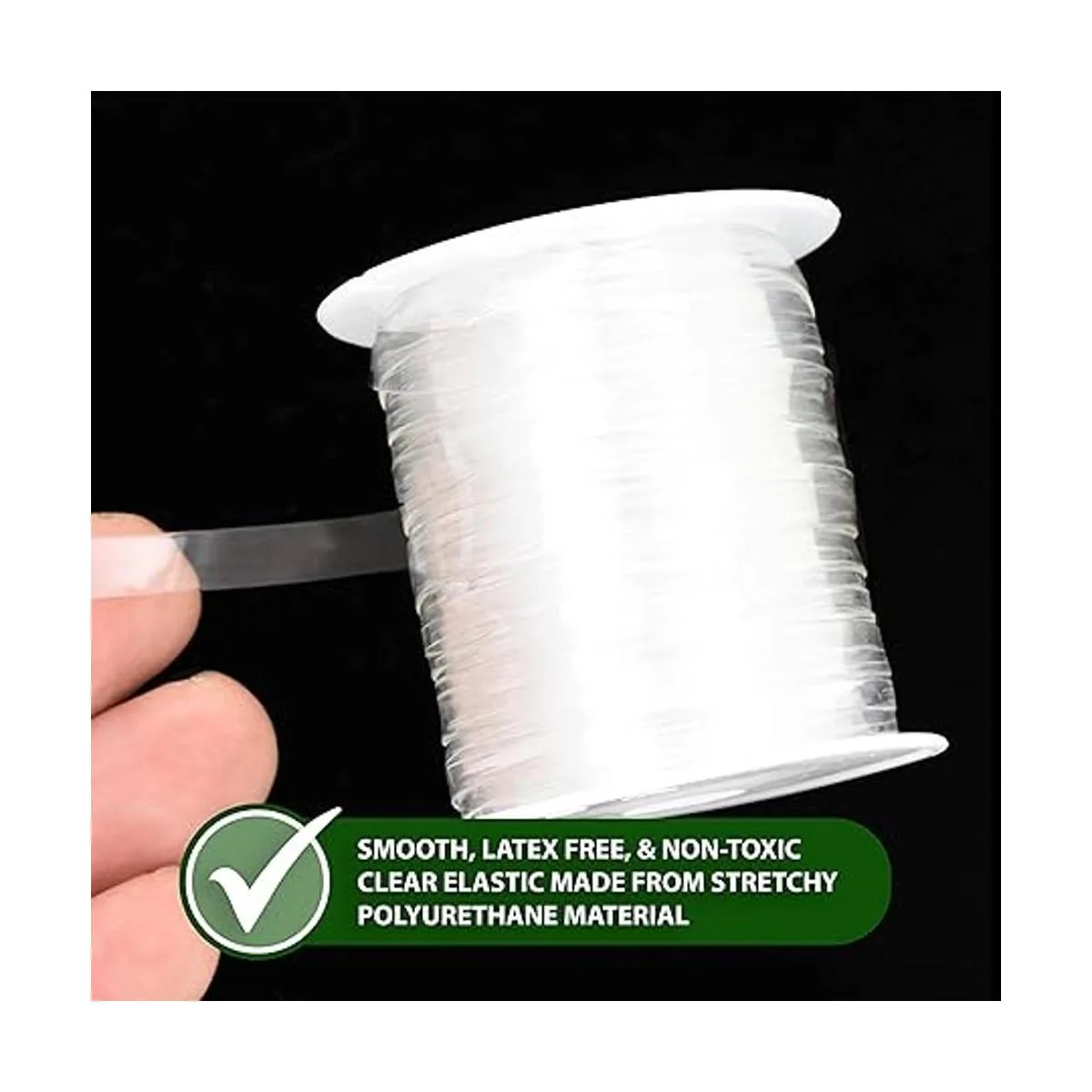 Mandala Crafts Elástico transparente ligero de 14 pulgada_6