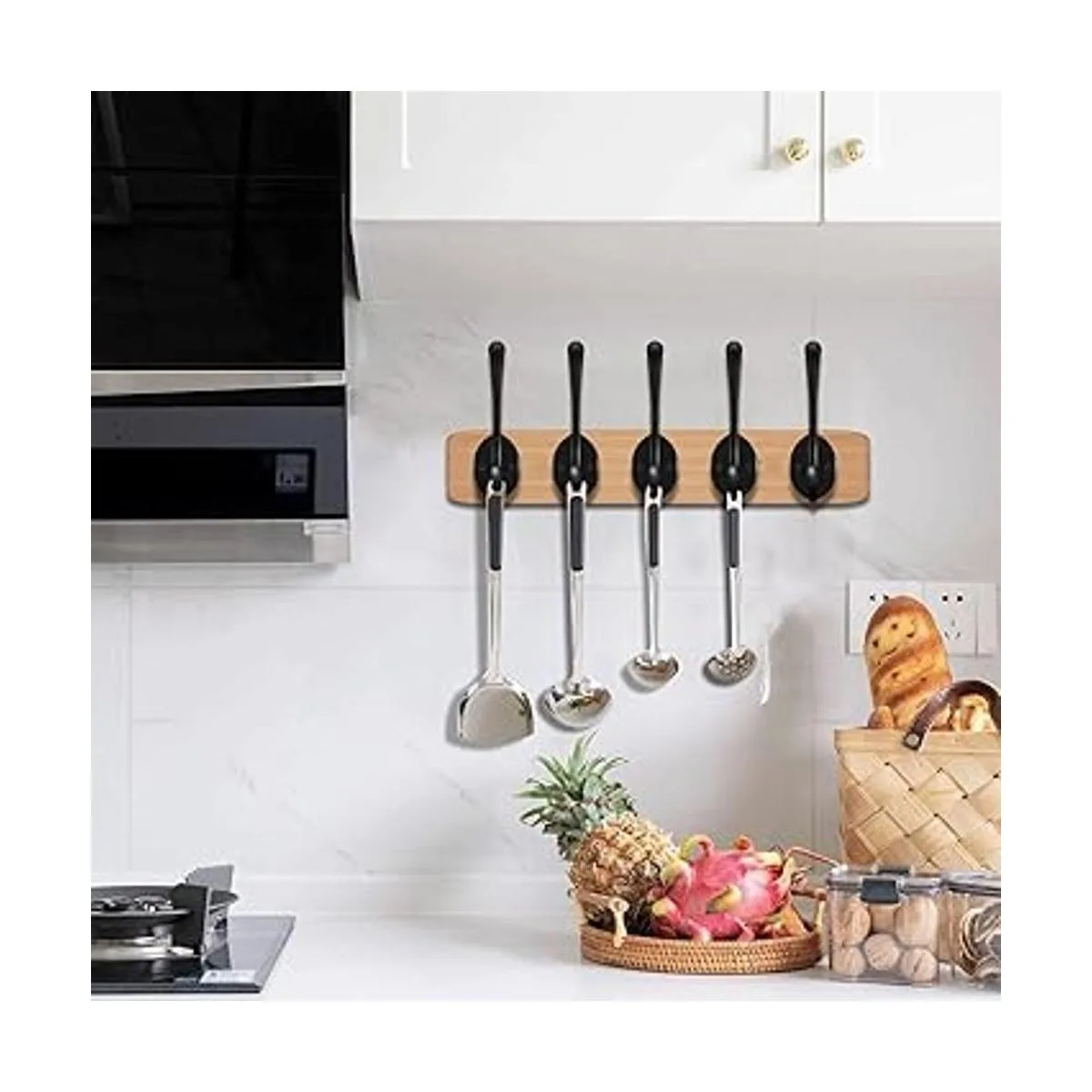 Paquete de 10 ganchos de pared negros para colgar ganchos_6