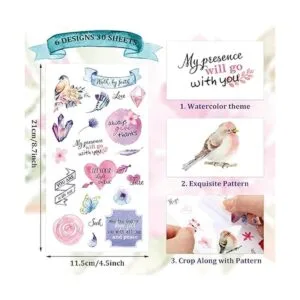 30 hojas de calcomanías con versículos de la Biblia para_2