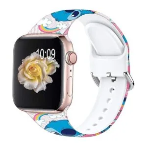Sjiangqiao Compatible con correas de Apple Watch Stitch de_2