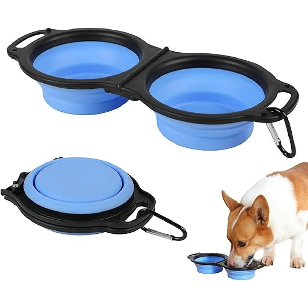 Cuencos plegables para perros cuenco portátil de viaje_1