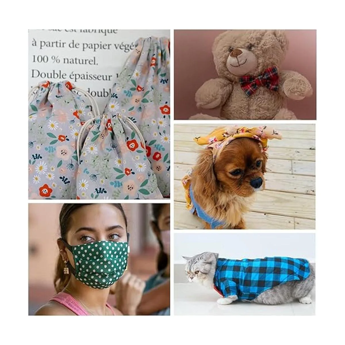 Paquete de tela de algodón de 9.8 x 9.8 pulgadas_7