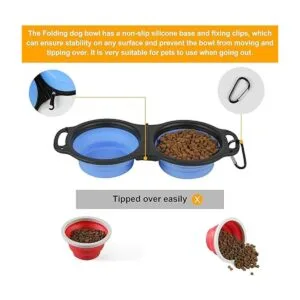 Cuencos plegables para perros cuenco portátil de viaje_5