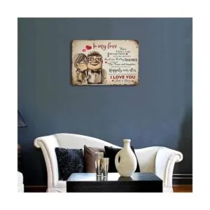 VIOFLOW Letrero de metal vintage con texto en inglés Carl_4