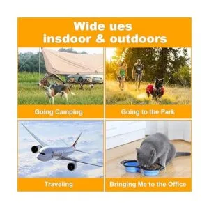 Cuencos plegables para perros cuenco portátil de viaje_3