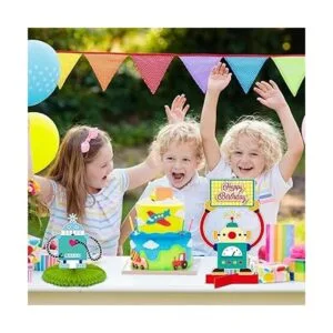 Suministros de fiesta de cumpleaños para robot 8 piezas_7