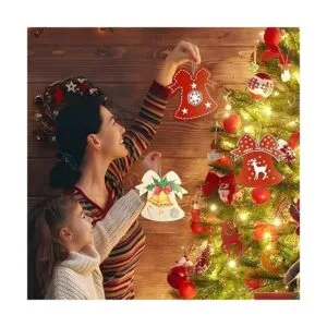 Adornos de Navidad de madera de 7 pulgadas para pintar 10_2