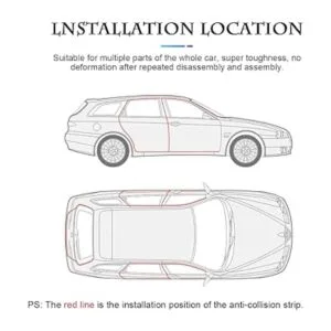 Protectores de borde de puerta de automóvil protector de_4