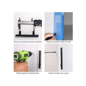 Goldenwarm Manijas de gabinete de cocina de color negro_6