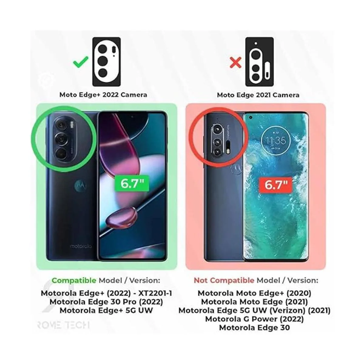 Rome Tech Funda de teléfono con clip de cinturón para_2