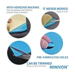 Tapete antideslizante para taburete de ducha almohadilla_2