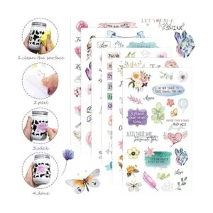 30 hojas de calcomanías con versículos de la Biblia para_3