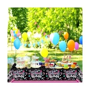 Mantel de 3 piezas para fiesta de música decoración de_6