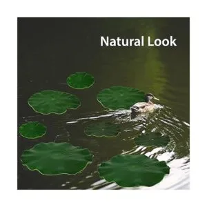 Decoración de hojas de loto de espuma flotante artificial_4