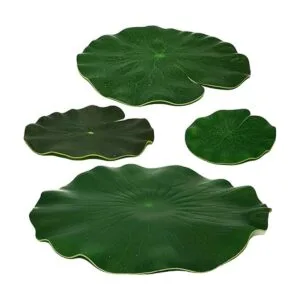 Decoración de hojas de loto de espuma flotante artificial_6