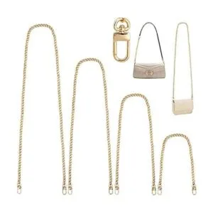 LOVLLE Paquete de 4 correas de cadena doradas para_1