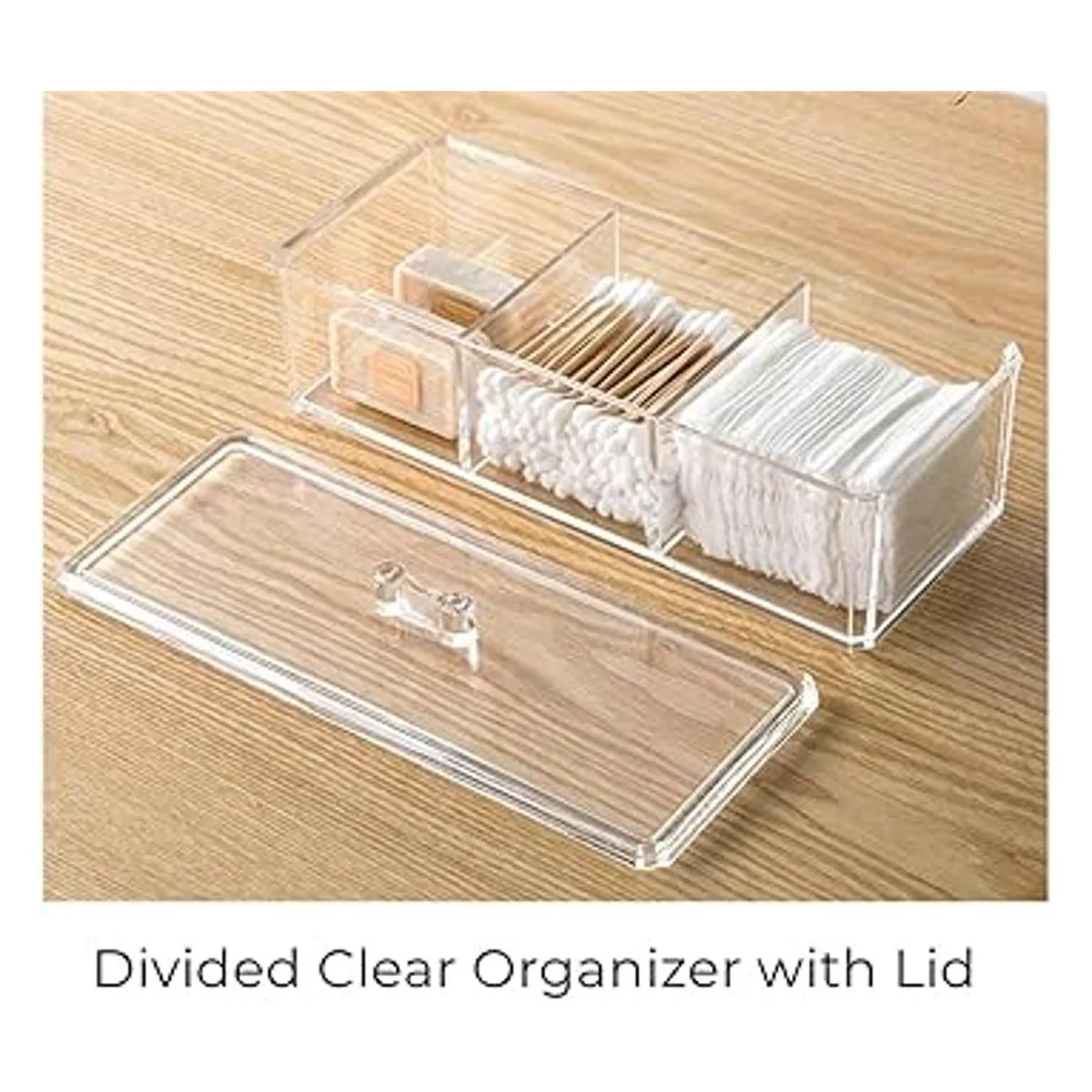 Soporte de bolas de algodón transparente y hisopo con 3_2