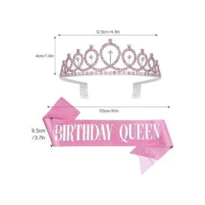 CAVETEE Juego de tiaras y tiaras de cumpleaños de reina y_5