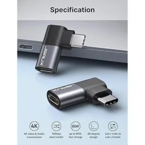 JSAUX Adaptador USBC de ángulo recto de 90 grados a_2