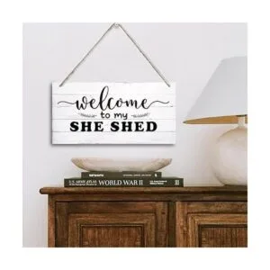 Letrero rústico con decoración de cobertizo placa de_2