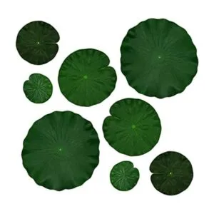 Decoración de hojas de loto de espuma flotante artificial_1