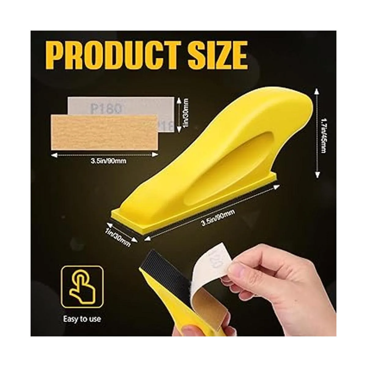 BBTO Kit de micro lijadora de 3.5 x 1 pulgada mini para_2