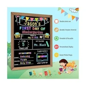 Pizarra de primer y último día de escuela 10 x 12_3