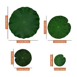 Decoración de hojas de loto de espuma flotante artificial_2