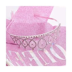 CAVETEE Juego de tiaras y tiaras de cumpleaños de reina y_7