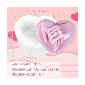 Molde de jabón de mano a mano molde de resina de silicona_2