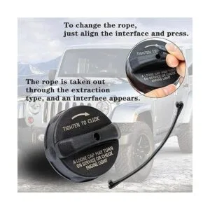 Tapa de gasolina tapa de combustible 2 cintas para Dodge_5