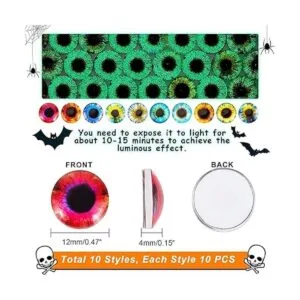 PH PandaHall 100 piezas de ojos de dragón cabujón de_3