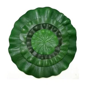 Decoración de hojas de loto de espuma flotante artificial_5