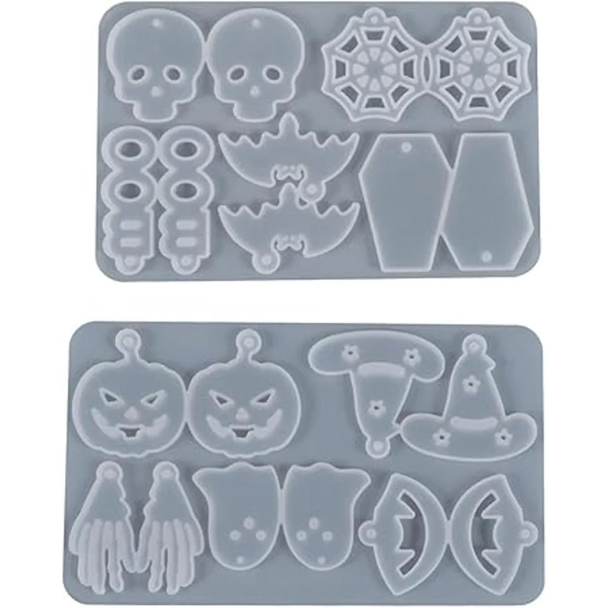 Mulukaya 2 piezas colgantes de aretes de Halloween de_4