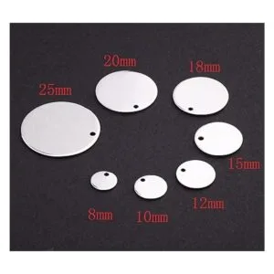 70 piezas de acero inoxidable de tamaño mixto estampado_3