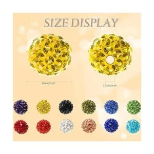 120 cuentas de arcilla de diamantes de imitación de 0.39_2
