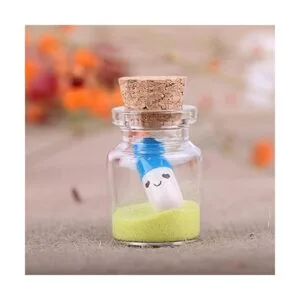 MaxMau 25 botellas pequeñas de vidrio con tapones de_5