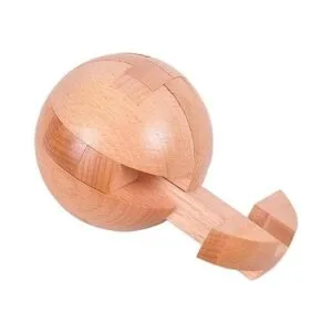 Yunteng Rompecabezas de madera hecho a mano bola mágica_5