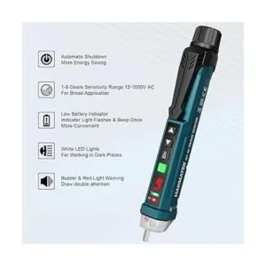 Auroland Probador de voltaje sin contacto con 9_2