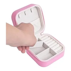 Joyero de viaje de cuero de lujo para mujer mini_5