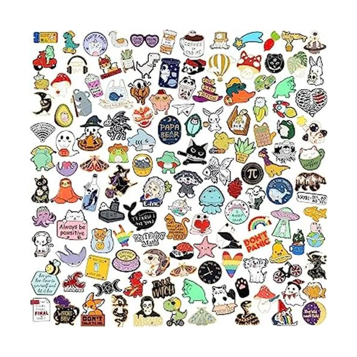 SINCCO 20 pines de mochila esmaltada divertidos pines_1