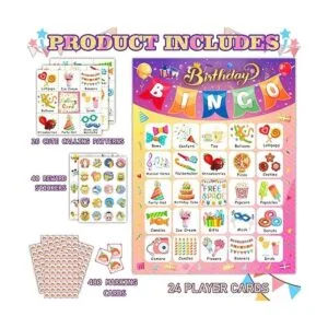 Juego de bingo de cumpleaños 39 piezas juego de búsqueda_2