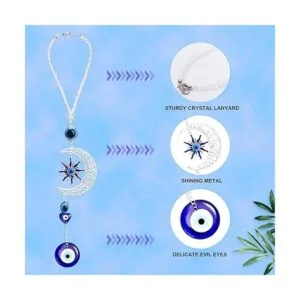 Adorno colgante de auto de ojo malvado para espejo_5