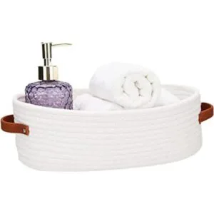 HLWDFLZ Cesta organizadora de encimera de baño cesta de_1