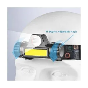 Linterna frontal LED recargable Potente linterna de_2