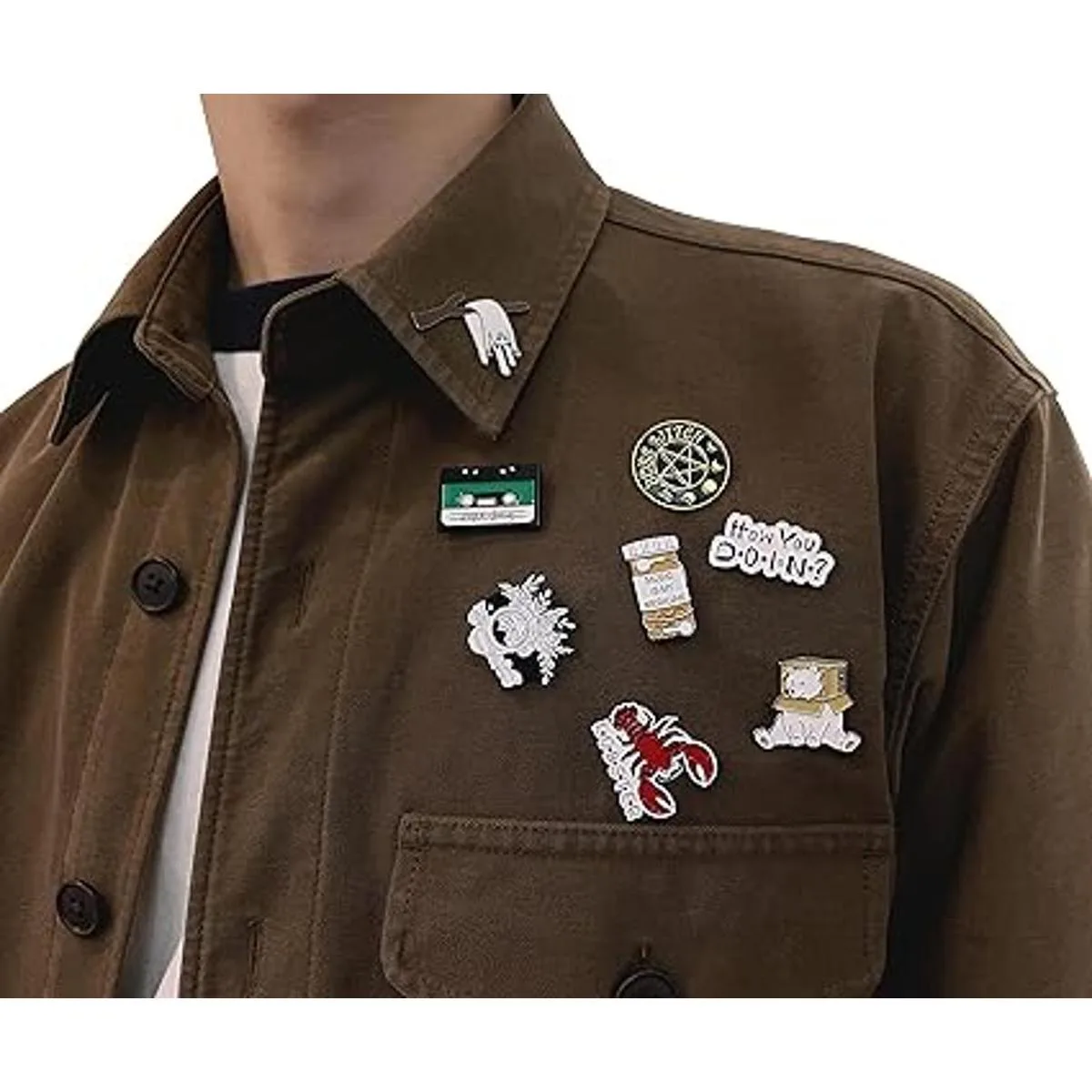 SINCCO 20 pines de mochila esmaltada divertidos pines_6