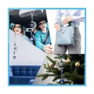 Adorno colgante de auto de ojo malvado para espejo_4