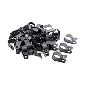 tovot 100 Pcs RType Clip Cable Clamp 58 inch 16 mm_1